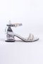 Stone Detailed Double Band Classic Children's Heeled Shoes - 2