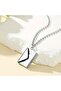 Steel Envelope Necklace with Opening Lid Necklace with Name Written Does Not Tarnish - 2