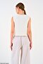 Women's Crew Neck Front Tie Lace Detailed Knitwear Cardigan - 3