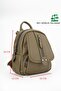 Women's Khaki Backpack and Shoulder Bag Easy to Carry and Very Convenient - 4
