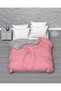 Double Two Color (Pink - Grey) Cotton Ranforce Fabric Duvet Cover, Duvet Cover (200 x 230 cm)