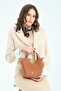 Nairobi Magnetic Closure Puppy Card Holder Adjustable Strap Women's Tan Shoulder Bag - 7