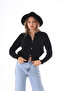 Self Patterned Buttoned Knitwear Cardigan - 3