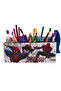 DeepCraft Wooden Kids Desk Top Square Pencil Holder & Organizer-Spiderman - 6