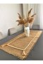 Knitted Patterned Jute Fabric Runner 40x140 Cm