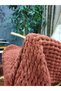 TV Blanket Hand Knitted Cinnamon - 3