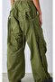 Vintage Khaki Fringed Cargo Pants - 5