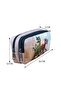Jurassic World Themed Vegan Leather Pencil Case - Two Compartments, Double Compartment Pen Holder - 2