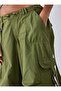 Vintage Khaki Fringed Cargo Pants - 3