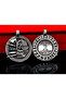 Double Sided Viking Mythology Patterned Stainless Steel Thor Necklace - with Extra Chain Gift