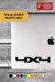 25x5 cm 4x4 Plain Sticker - Auto Motor Laptop Wall Foil - 8