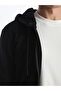 Lcw Casual New Black Hooded Long Sleeve Men's Zipper Sweatshirt - 4