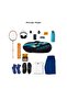 Strike Badminton and Tennis Racquet Kit Bag Black Polyester, Side Pouch Padded Back Straps - 2