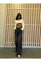 Premium Wide Cut Black Jeans - Side Cargo Pockets - 7