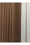 Rustic Hooked Brown Background Curtain Honeycomb Velvet 1/3 Dense Pleated Island Background Curtain