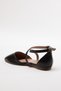 Black Band Detailed Round Toe Short Heeled Women's Ballerinas 
 Takaw25Be00009 - 6