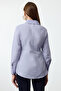 Blue Waist Tie Detailed Regular Regular Fit Shirt Twoaw25Go00071 - 5