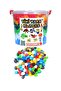 Tik Tock Educational Blocks Game Set 6 Colors 600 Pieces Cylinder in Storage Box!!