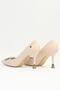® |   Pc-54030 Women's Cream Heeled Shoes - 3
