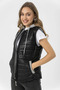 Women's Combed Cotton Hooded Inflatable Vest Cty-Şim- 245012 - 2