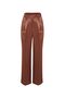 Parlak Bronz Geniş Paça Pantolon - 5
