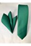 32 Emerald Green / Matte Dupont Woven Handkerchief Tie