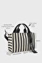 Women's Canvas Handle Detailed Crossbody Bag - 2
