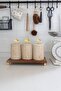 Travertine Ginkgo 3-Piece Spice Rack - 3