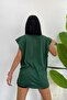 Plain Wear Out Women's Sleeveless Zero Sleeve Trend T-Shirt - 3