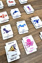 24 Pieces Wooden Submarine Intelligence Cards Matching Game Wooden Toy - 8