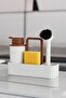 Oval Bowl Liquid Soap Dispenser Sponge Holder Dish Brush Set