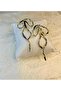 Fashion Anti Tarnish Ribbon Earrings - 3