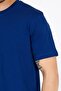 Blue Color Regular Fit Cotton Men's T-Shirt - 4