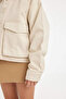 Girl's Gabardine Double Pocket Long Sleeve Shirt C0460A824Au - 5