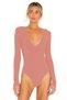 Women's Powder Deep Low-Cut Silk Jersey Bodysuit - 2