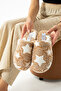 Beige Starry Winter House Slippers Guest Slippers