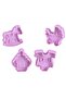 Baby Item Push-Pull Sugar Dough Cookie Mold Set Baby Bottle Bodysuit Baby Stroller Toy Horse
