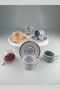 By Como Porcelain Bone China Set of 6 Coffee Cups Flower Daisy Fnc-08 - 3