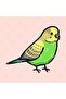 Green Budgie Mug, Gift, Dowry, Presentation - 2