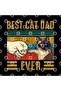 Retro Vintage Best Cat Dad Ever Fathers Day Siamese Cat Gift Mug - 3