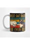 Retro Vintage Best Cat Dad Ever Fathers Day Siamese Cat Gift Mug