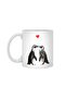 The Penguin Lovers White Cup, Gift, Dowry, Presentation Holder