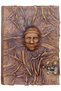 3D Leather Notebook Silent Scream