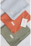 Set of 3 100% Organic Cotton Muslin Blankets for Baby Boy (TARCIN, KHAKI?, ICE BLUE)3 PCS 90X100 CM) - 6