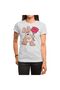 Unisex White T-Shirt for Men and Women - Rabbit with Red Rose Patterned