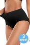 Women's Seamless Tummy Control Slip Panties Corset Set of 3 - 4