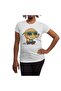 Orange Skater Unisex White T-Shirt - 5