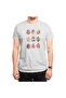 Watercolor Abstract Autumn Leaves Pattern, Men's T-Shirt, Women's T-Shirt, Unisex White T-Shirt - 6