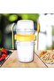 Double Chamber - Portable Muesli with Fork and Spoon - Snack Container 1100 ml - 7