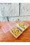 4 x 2-Compartment Storage Containers, 1.5 Liter Capacity, Suitable for Microwave, Refrigerator, and Freezer.